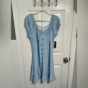 Blue daisy dress NWT
